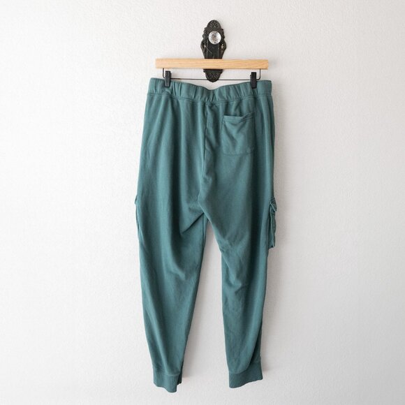 Hanes Luxe Collection Green Cargo Joggers | Size Large | Lounge Sweatpants - Picture 6 of 7